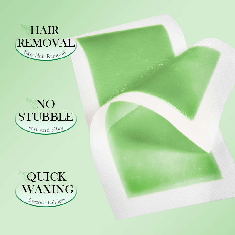 Cross-border wholesale of SADOER aloe Vera Gentle Soothing Double-sided hair removal wax Paper and body hair removal cream details Picture