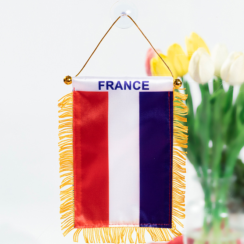 The Chuangdong flag, the national flag of the fans of the World Cup in the United States, Canada and Mexico, the Siding flag, the car rearview mirror suction cup pendant, the tassel mini small flag pic 27