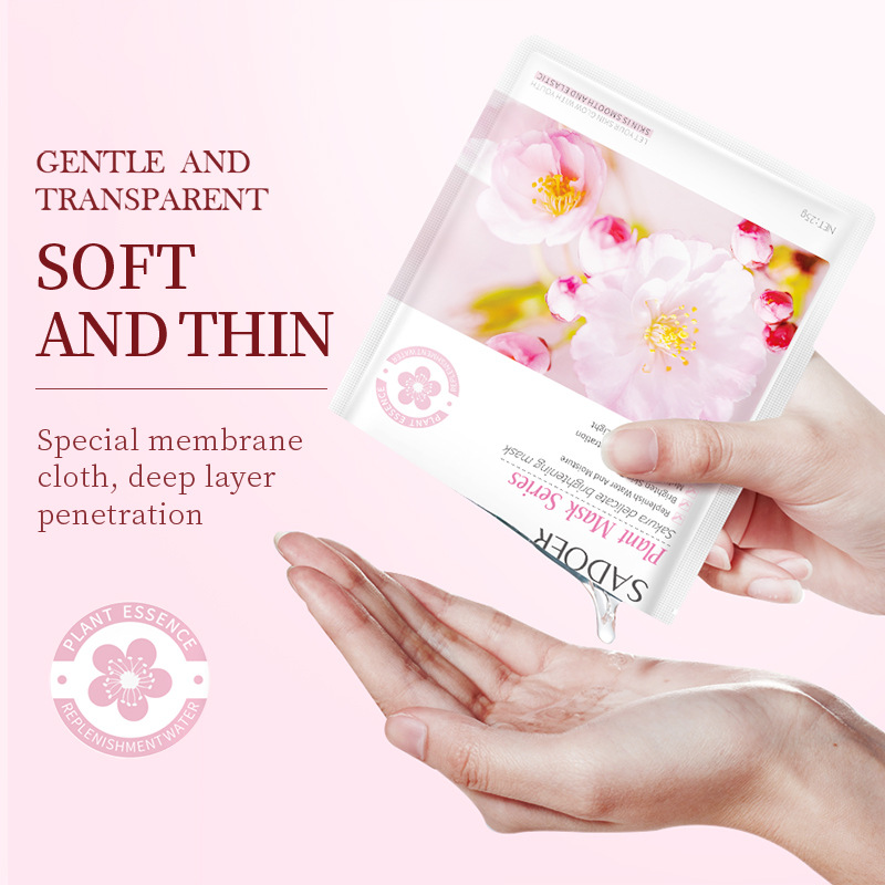 Cross-border export wholesale of all-English SADOER plant-based Facial mask set hydrating and nourishing mask details Picture