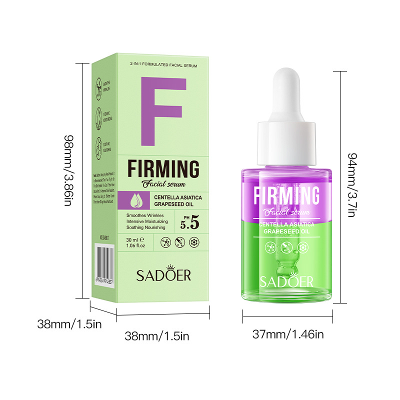 All-english SADOER Double-layer Essence Skin Care - Cross-border export wholesale of Grape Seed Oil Centella asiatica Essence Item Picture