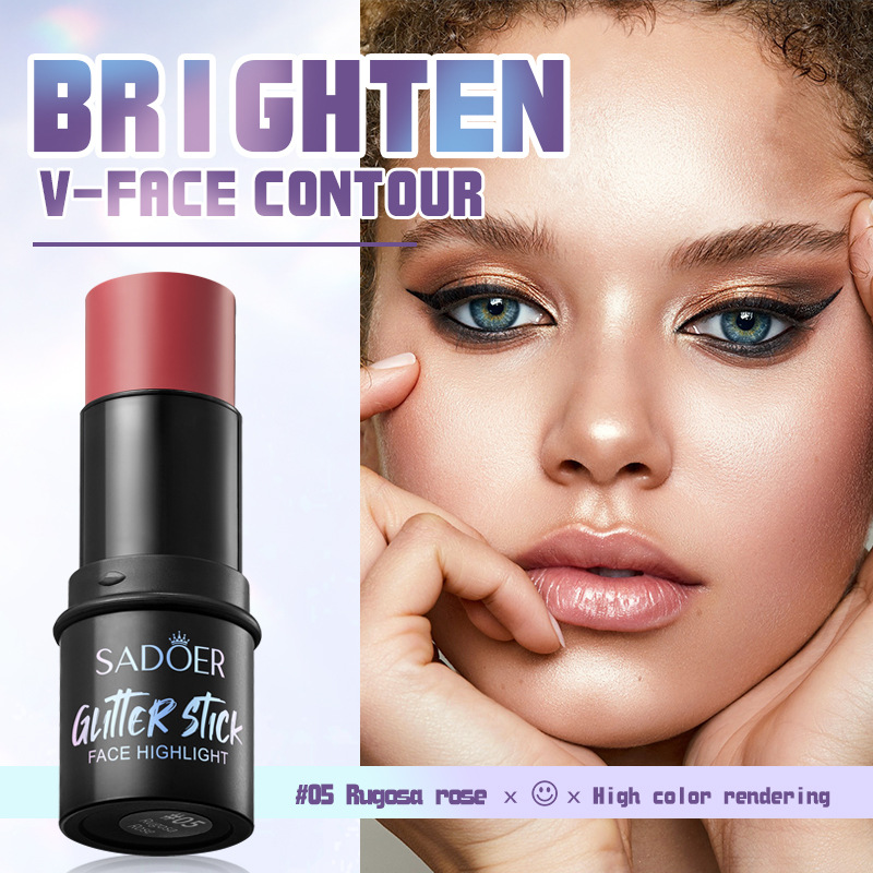 Full English SADOER Phantom Color Highlighter Makeup and Makeup Highlighter cross-border export wholesale details Picture