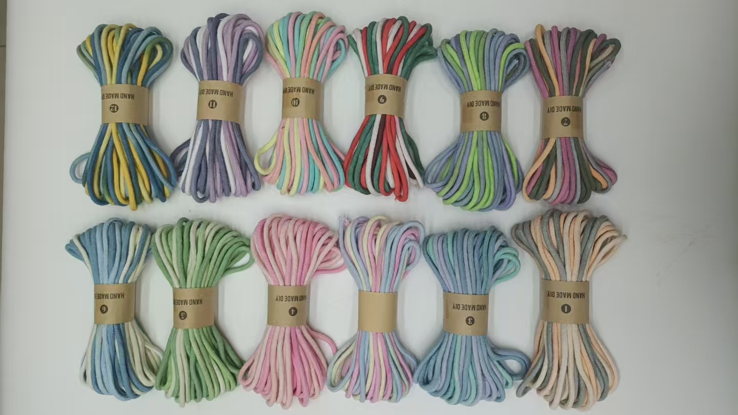 手工棉绳5米/10米/20米跨境新装饰挂件吊牌挂绳纺织辅料服装