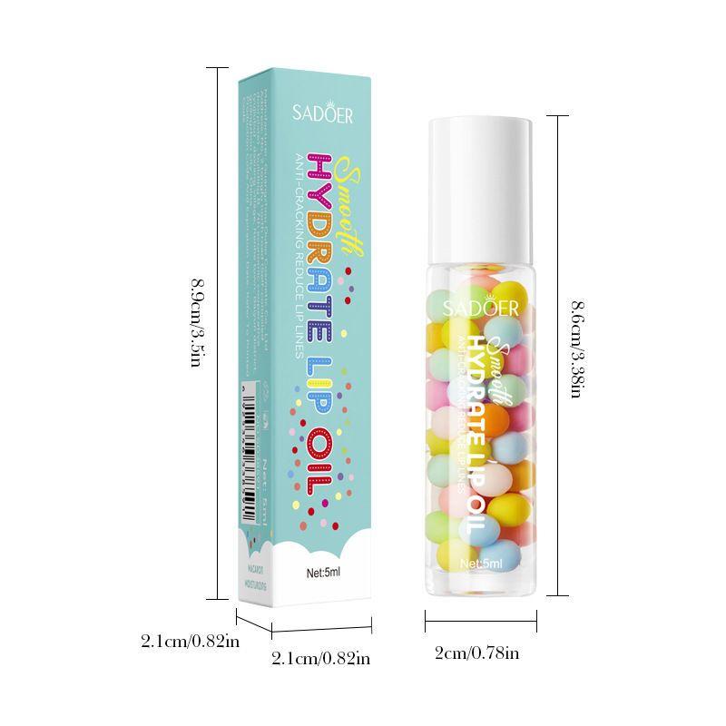 SADOER Macaron Anti-Cracking, Moisturizing and Repairing Lip Oil, Lip Care Lipstick cross-border export wholesale Item Picture