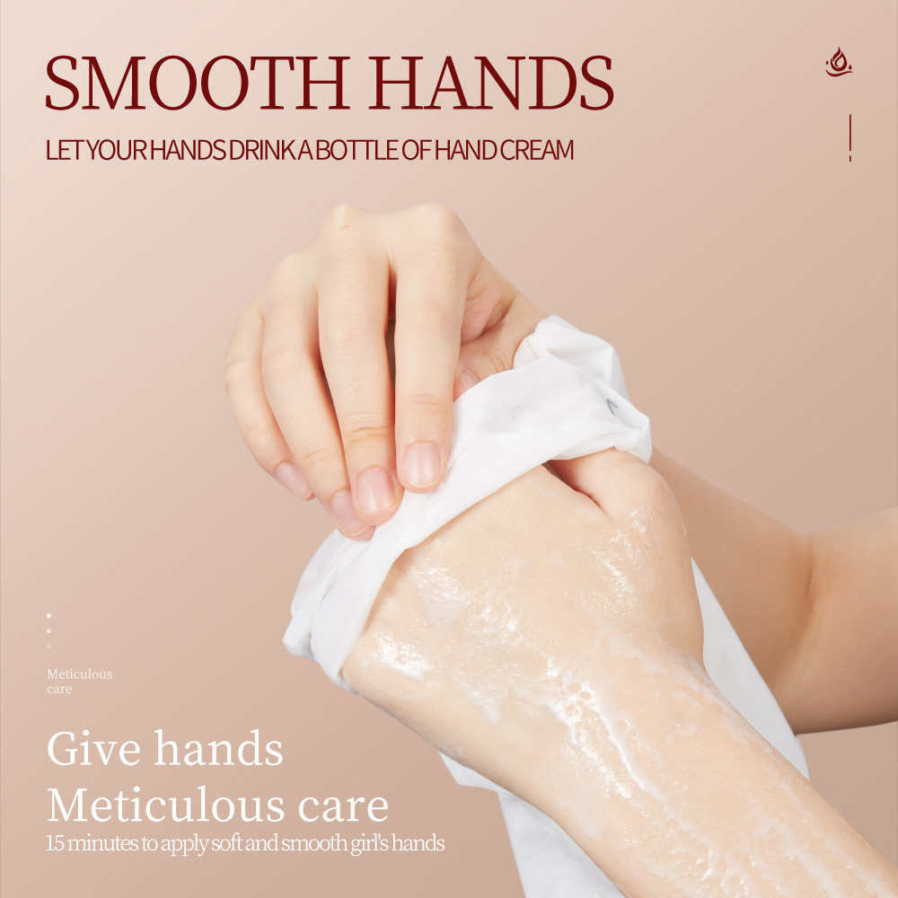Full English SADOER hand mask Rose Hydrating Goat Milk Nicotinamide Hand Cream Hand Mask cross-border export wholesale Item Picture