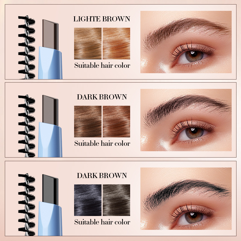 All-english SADOER waterproof eyebrow pencil (dark brown), natural setting, waterproof and anti-smudging eyebrow brush, cross-border export Item Picture