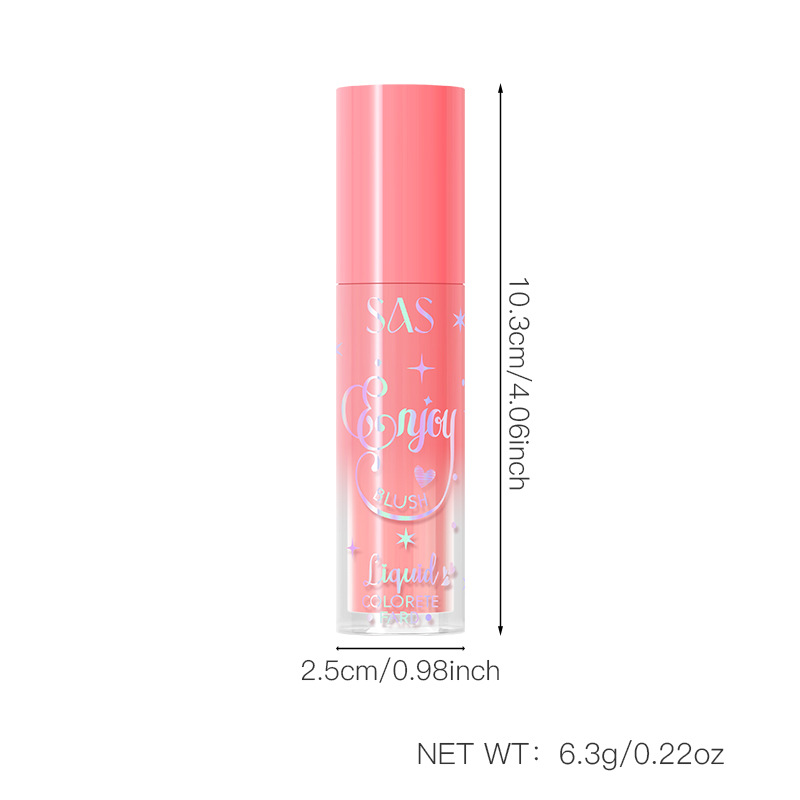 (Display Box)SAS Cross-border Specialized Beauty Product: Best-selling Color, Waterproof, Long-lasting Natural Liquid Blush SAC164 Item Picture