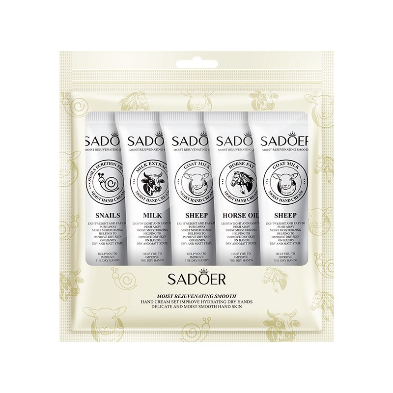 All-english SADOER Moisturizing and Smoothing Hand Cream Set for improving dryness in autumn and winter, cross-border export wholesale Item Picture