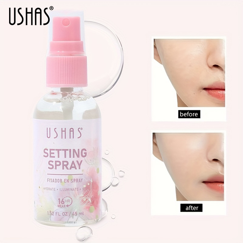 USHAS cross-border in-stock eyelash setting spray Dry Moisturizing, oil control, makeup removal long-lasting, waterproof, sweat-proof and not easy to cause oily skin full figure