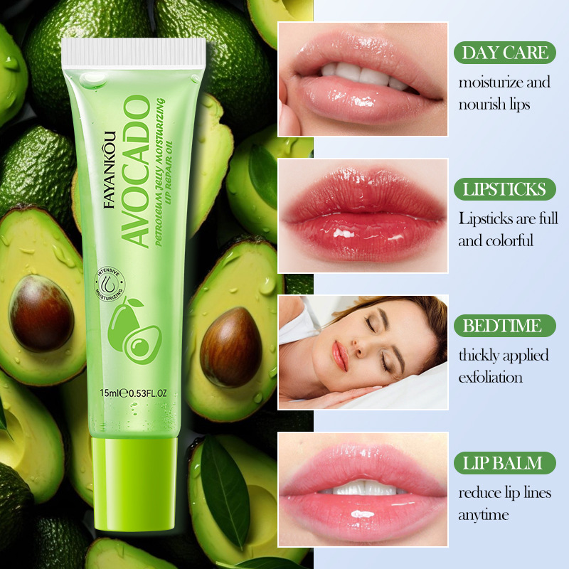 FAYANKOU Avocado Vaseline Moisturizing Lip Oil Autumn and Winter Lipstick cross-border export wholesale Application Scenario