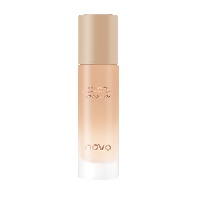 NOVO's Soft Gauze Setting Foundation provides long-lasting concealer without smudge. Its gentle mist moisturizes and adheres well to the skin. It is waterproof, oil-repellent and long-lasting Item Picture