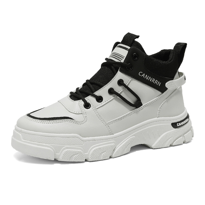 The new men's shoes for the autumn of 2024 are high-top Dr. Martens boots, which are trendy and versatile for men, work clothes for construction sites, and anti-slip short boots Item Picture