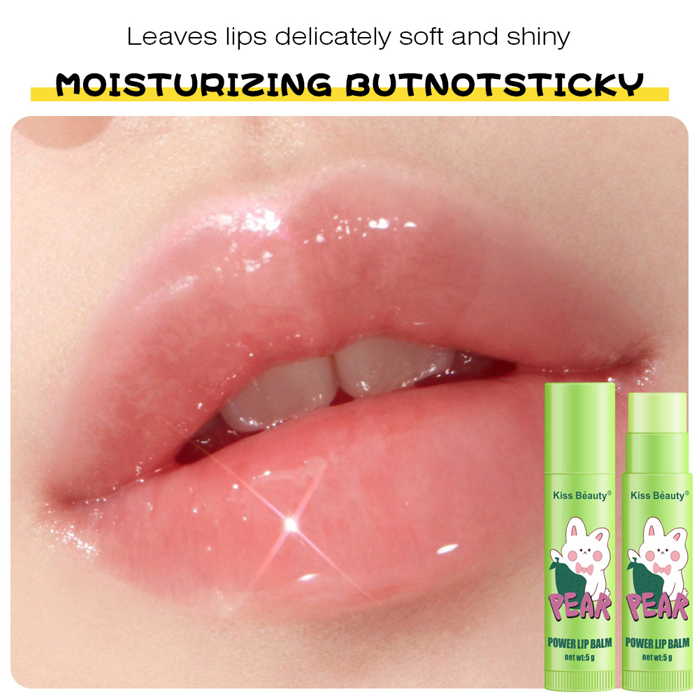 kissbeauty Cross-border Lip Balm Moisturizing Cartoon Lip Balm Care Moisturizing Hydrating Lip Balm Factory wholesale Application Scenario