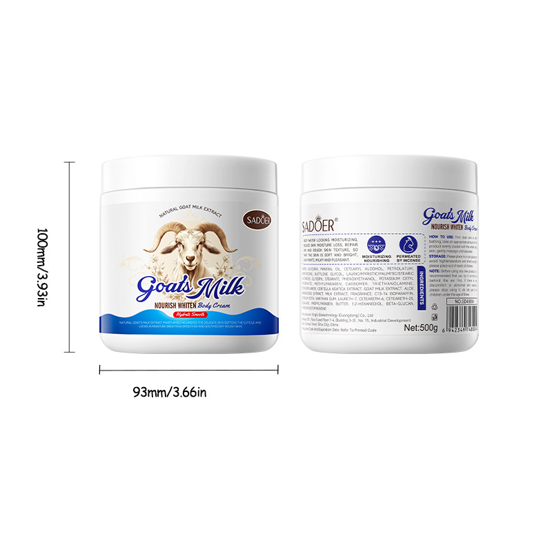SADOER Goat Milk Nourishing and Whitening Body Cream for autumn and winter cross-border export wholesale Item Picture