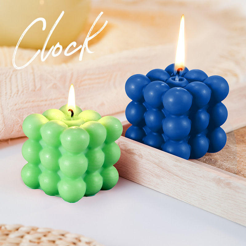 All-english SADOER Cube scented candles for celebrating festivals and gatherings, colorful birthday candles, cross-border export wholesale details Picture
