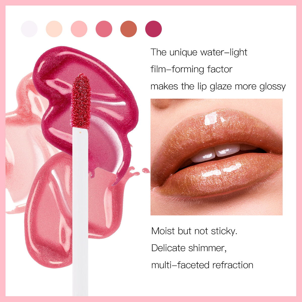 USHAS Amazon's best-selling cross-border lip gloss LG2582A details Picture