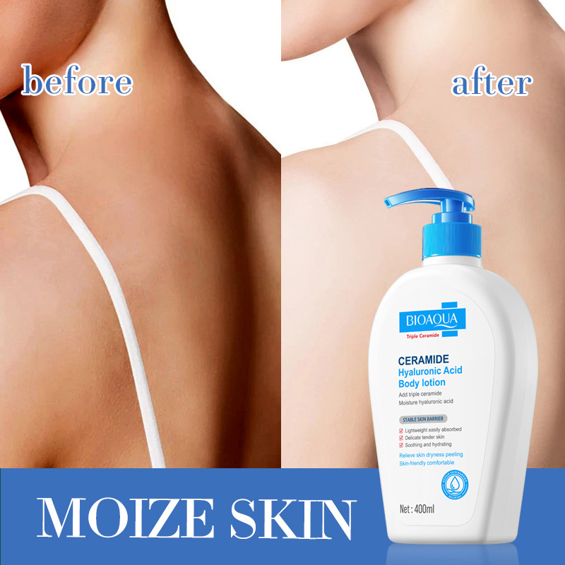 All-english BIOAOUA Ceramide Hyaluronic acid Moisturizing Body Lotion Cross-border export wholesale Item Picture