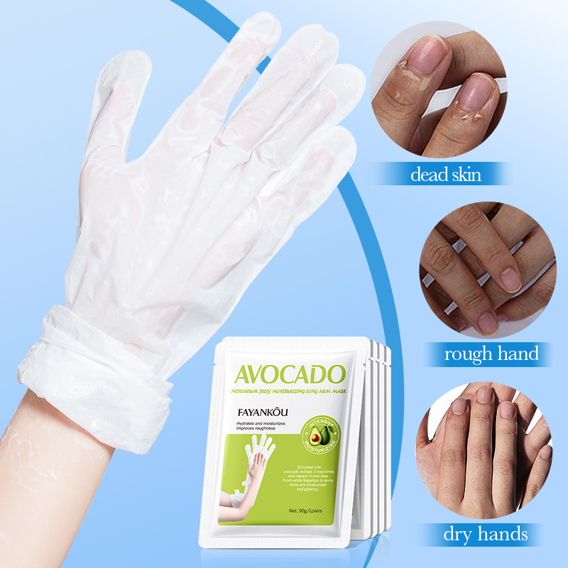 FAYANKOU Avocado Vaseline Moisturizing Arm Mask Cross-border wholesale for nourishing and rejuvenating the skin details Picture