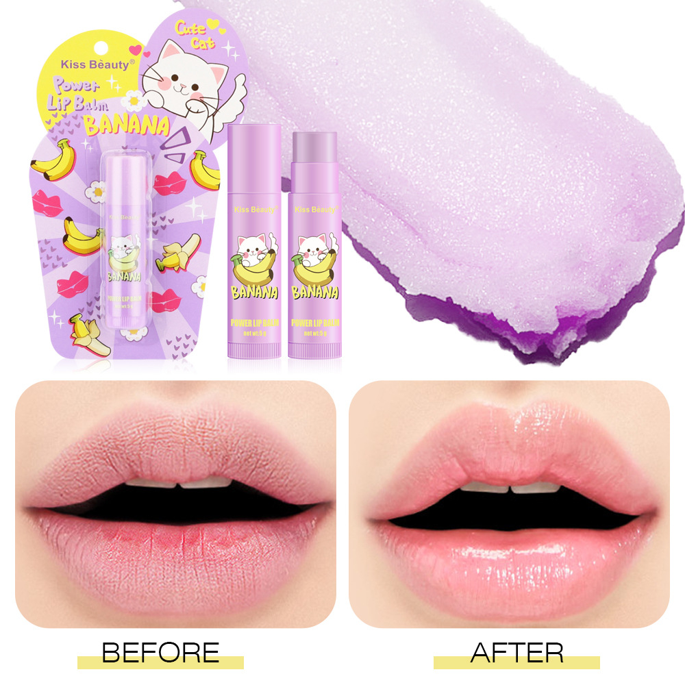 kiss beauty Cross-border Moisturizing Lip Balm Cartoon Hydrating Lip Balm Repairing and Moisturizing Lips Factory wholesale details Picture