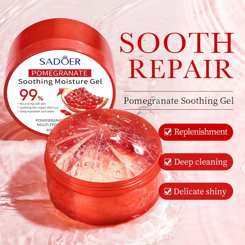 SADOER Pomegranate Soothing Hydrating Gel Moisturizing Cream Cross-border export wholesale details Picture