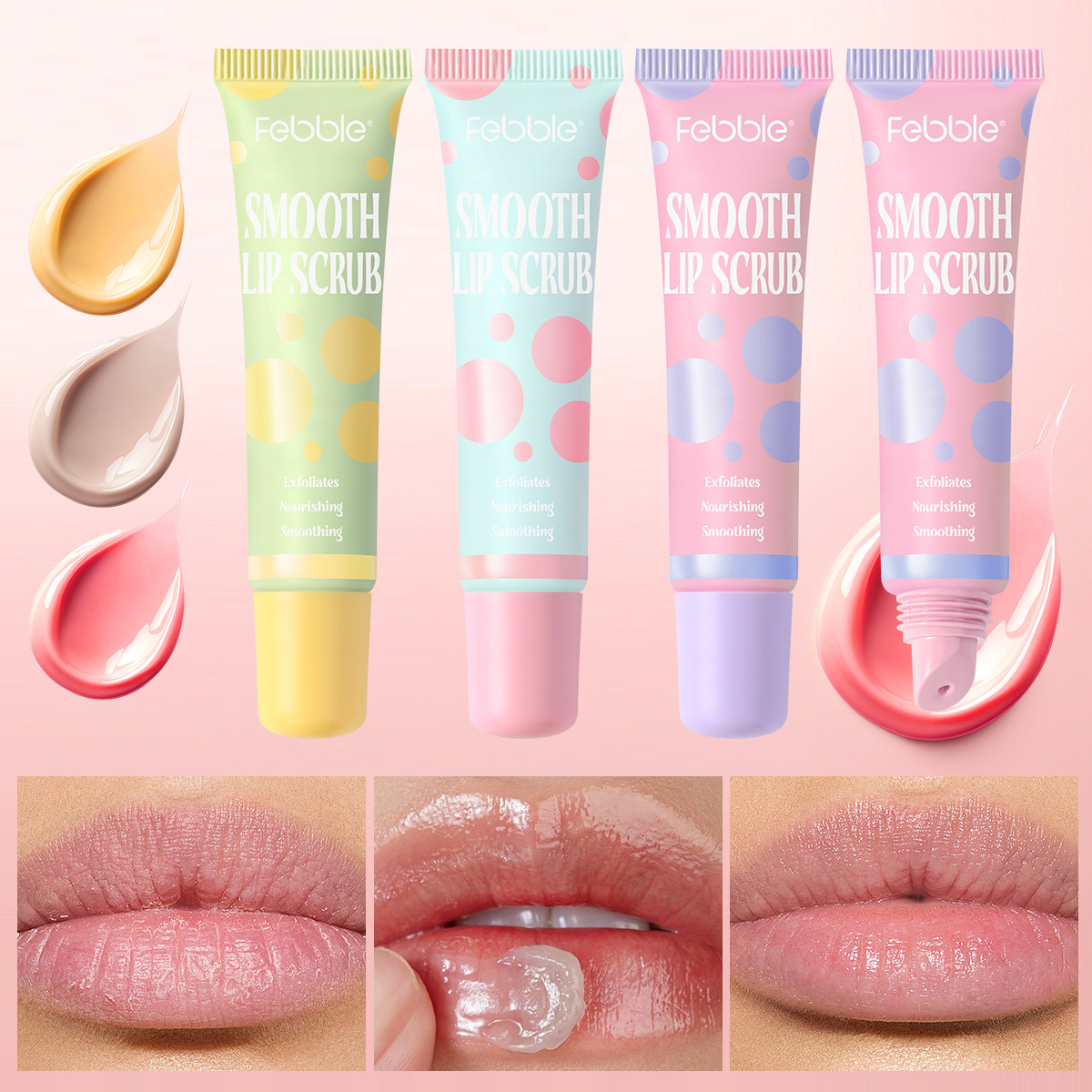 Febble Cross-border Lip Polka Dot Scrub Moisturizing, Hydrating and Hydrating Wholesale FBC067 full figure