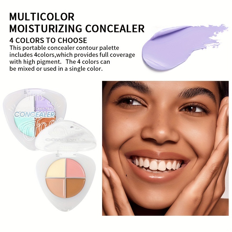 USHAS Cross-border Makeup Exclusive Six-color Contour, Shadow, Highlight, Concealer, Matte, Brightening, Eyeshadow, Concealer details Picture