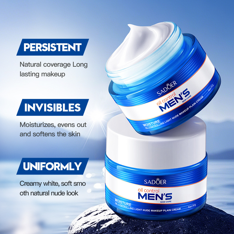Cross-border export wholesale of SADOER Moisturizing and oil-control Light Nude Makeup Natural Cream and hydrating Water Cream in full English details Picture