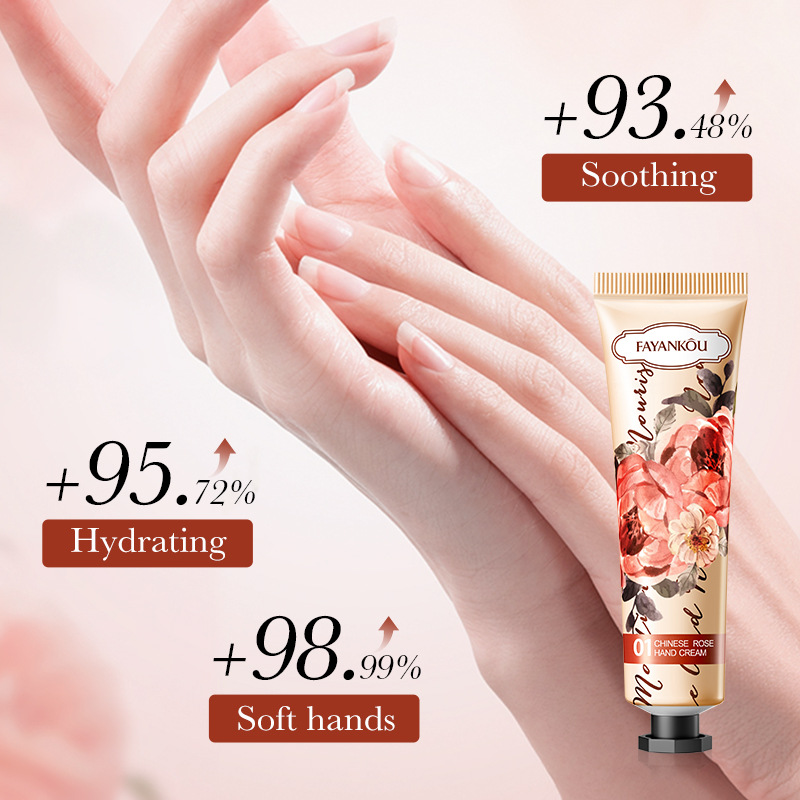 FAYANKOU Rose Hand Cream Moisturizing Autumn and Winter Anti-cracking Hand cream Cross-border export wholesale Item Picture