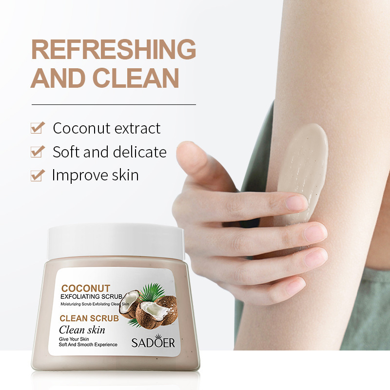 All-english fruit Scrub 250g SADOER Avocado Deep Cleansing and Moisturizing Cross-border export wholesale Item Picture