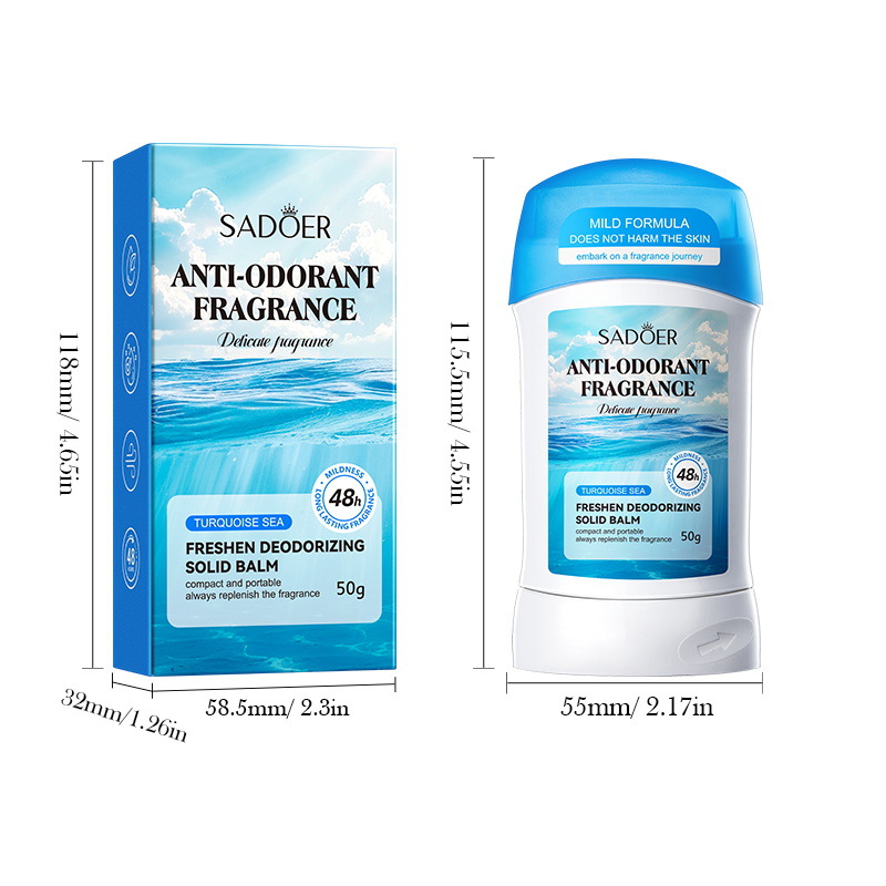 Cross-border wholesale of SADOER Refreshing Solid Perfume for Summer Sweat and armpits Item Picture