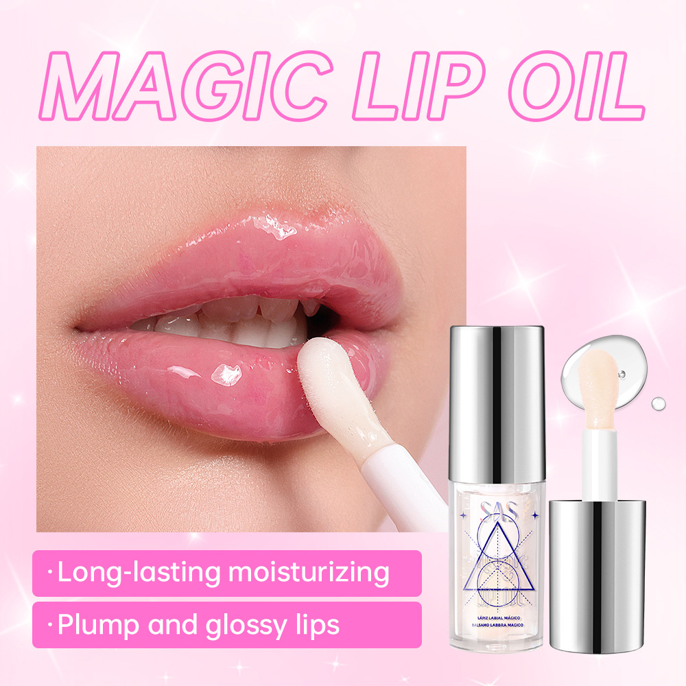 SAS European and American cross-border Amazon bestseller's Refreshing, brightening, Moisturizing and Nourishing Lip Oil SLG001 details Picture