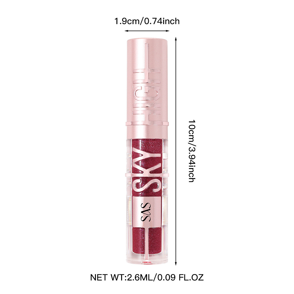 SAS Cross-border wholesale Hot Sale: Waterproof Mirror Water Gloss Lip Gloss and Moisturizing Pearlescent Lip Gloss SAC152 Item Picture