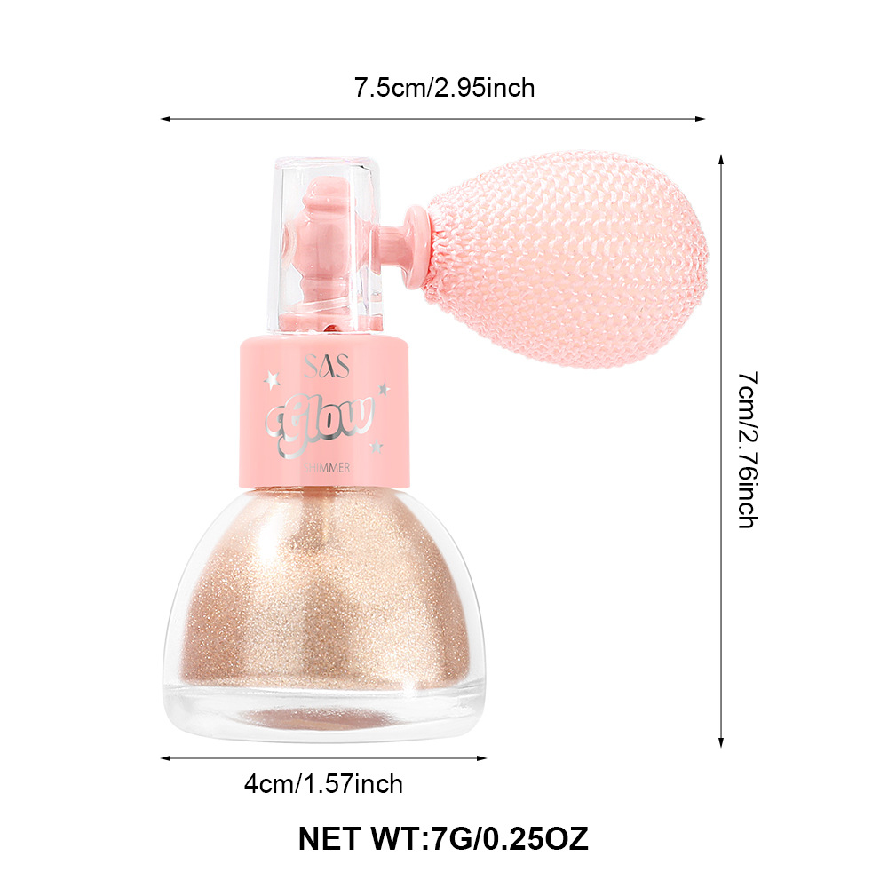 SAS Cross-border in-stock Hot Sale Flash Brightening Flash Powder Spray High-Gloss Pearlescent Powder SLP002 Item Picture