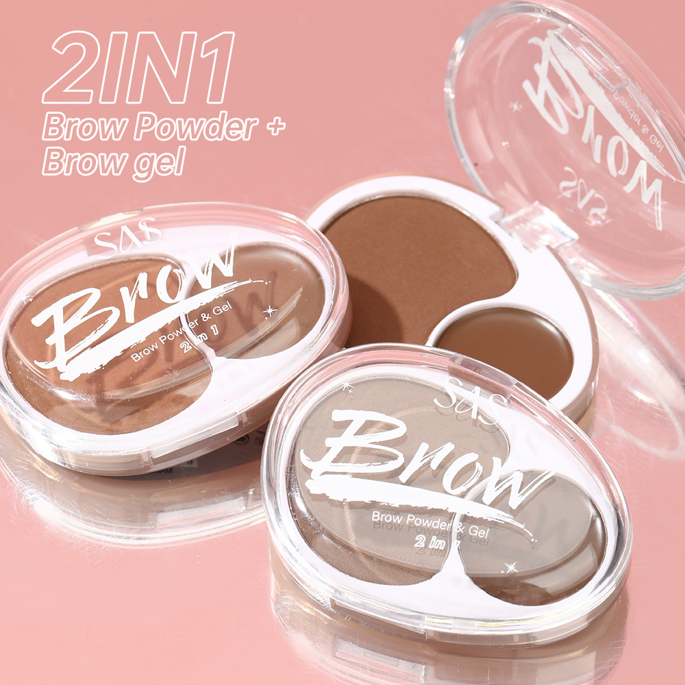 SAS Cross-border Makeup is selling well: Natural contouring and fine 1-grid eyebrow Powder + 1-grid eyebrow Cream SEB001 full figure