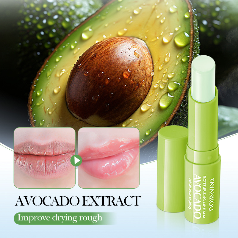 FAYANKOU Avocado Vaseline Moisturizing Lip Balm for autumn and winter cross-border export wholesale details Picture