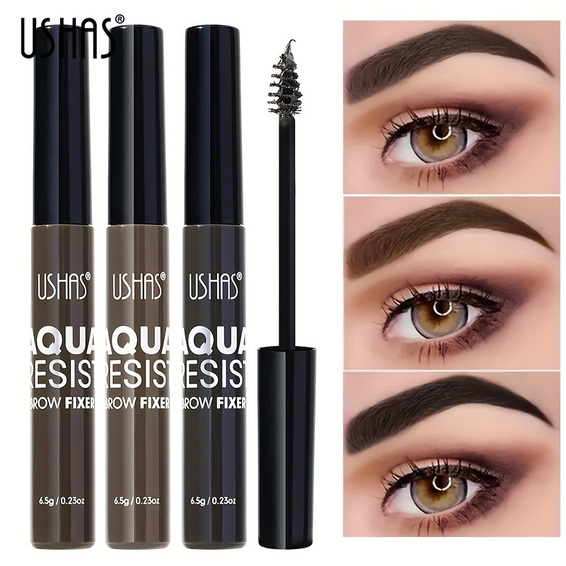 USHAS cross-border in-stock best-selling eyebrow dye and eyebrow gel on Amazon, waterproof, non-smudging, long-lasting liquid full figure