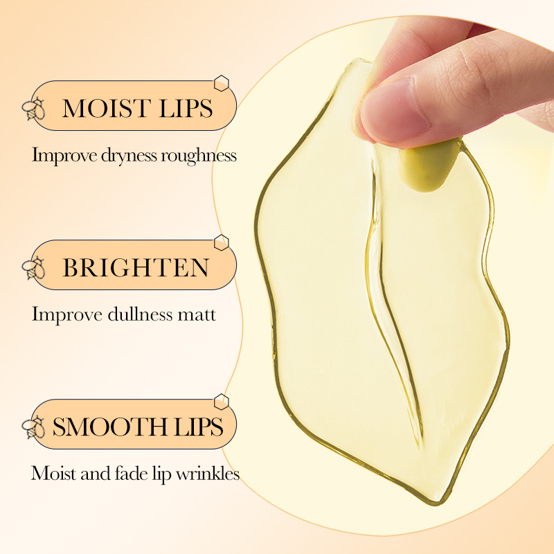 Full English SADOER honey anti-cracking Nourishing Lip Mask for protecting the lip area, cross-border export wholesale of lip masks details Picture