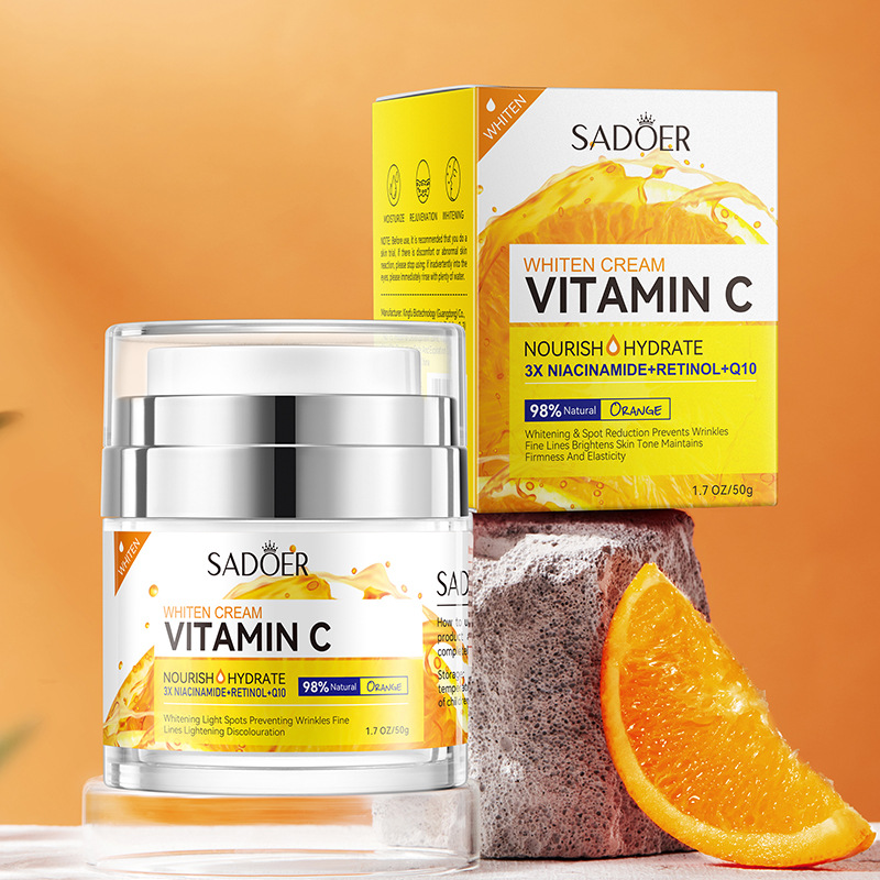 SADOER Vitamin c Whitening and Brightening Cream, Hydrating, rejuvenating and brightening Face Cream, cross-border export wholesale Item Picture
