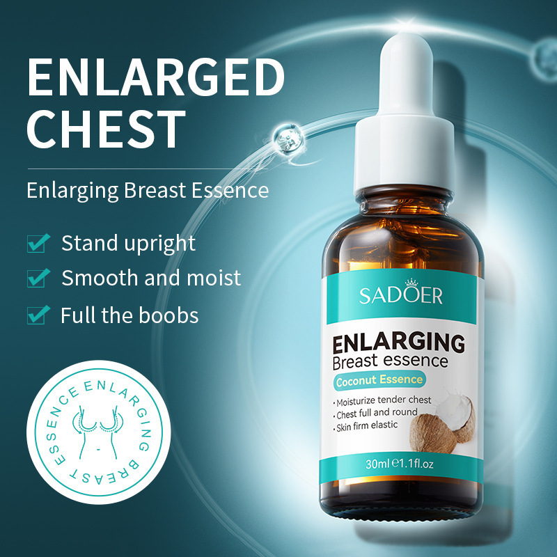 Cross-border wholesale of SADOER Coconut Extract Beauty Essence, chest firming and Plumping Massage Care Essential Oil details Picture