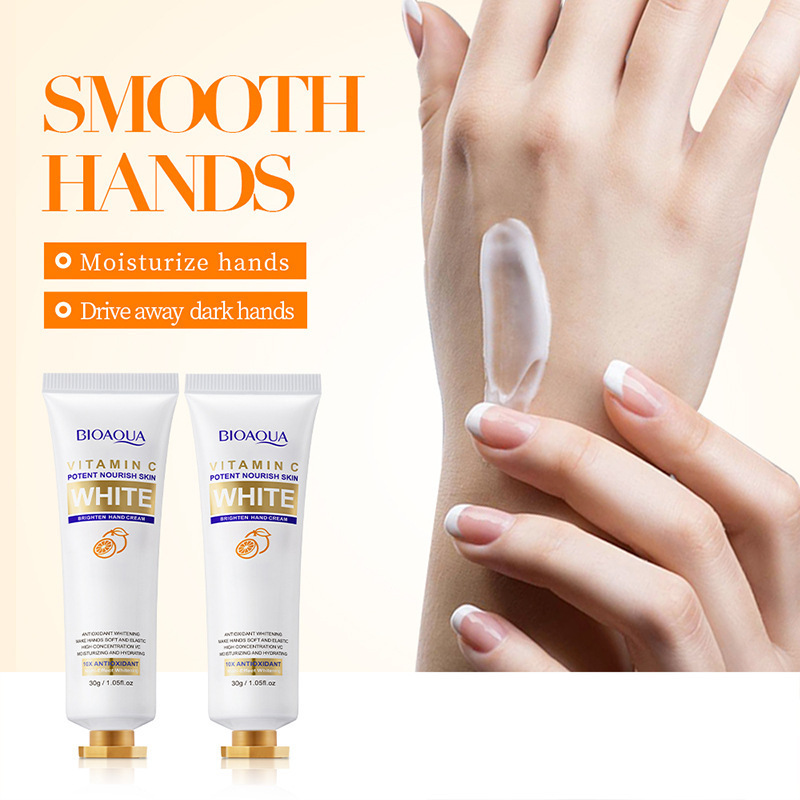 All-english BIOAOUA Vitamin C Whitening and brightening Hand Cream, Anti-cracking Hand cream, cross-border export wholesale Application Scenario