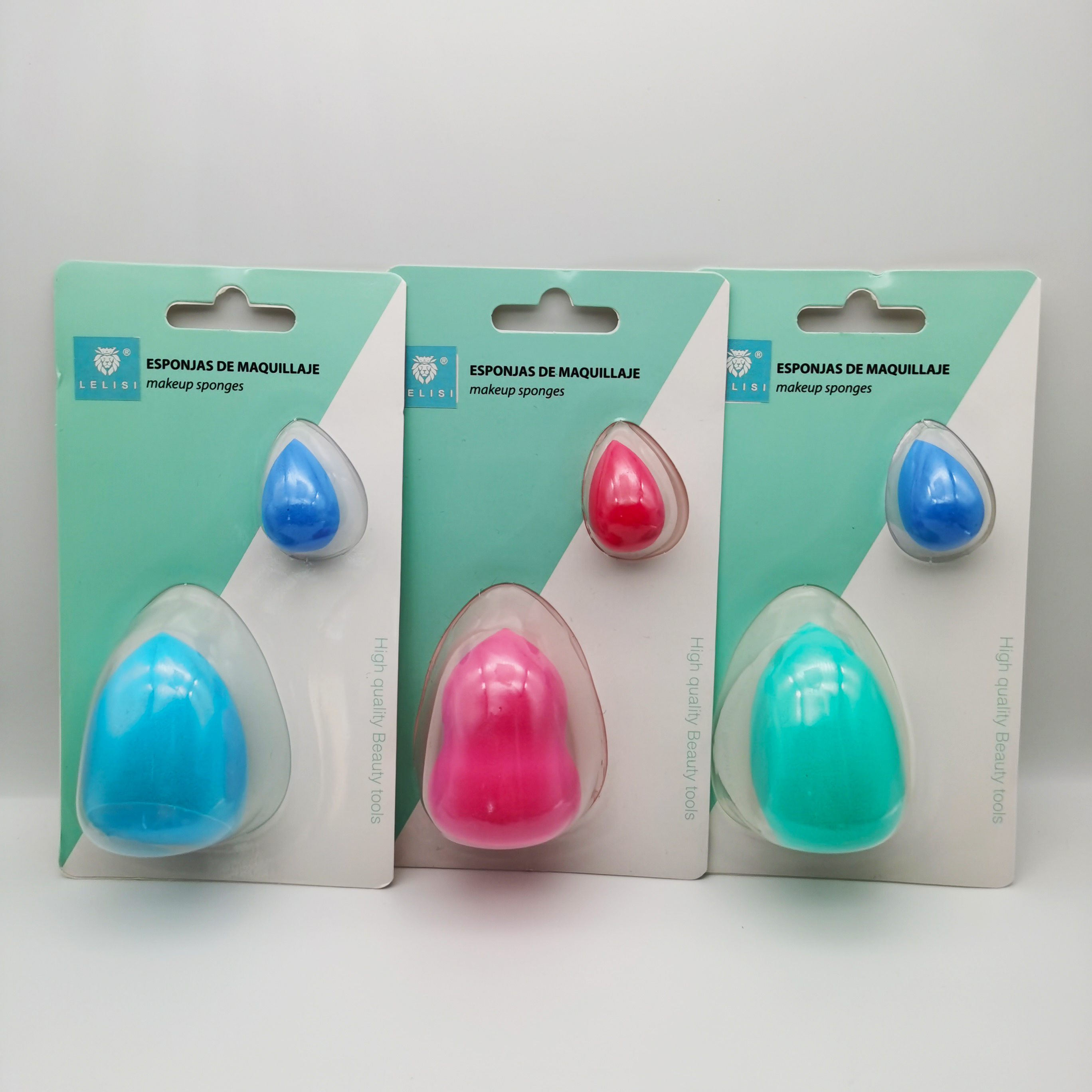 热销LELISI牌粉扑·吸塑吸水变大水滴·型彩妆粉扑1