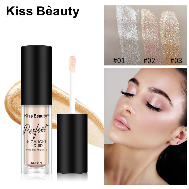 KISS BEAUTY Highlighter Under-Eye Brightening Foundation Concealer Brightening Face Long-lasting Highlighter 3.5g Application Scenario