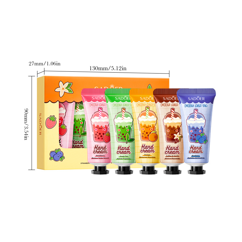Full English SADOER milk tea Fruit Fragrance Hand Cream set for autumn and winter cross-border export wholesale Item Picture