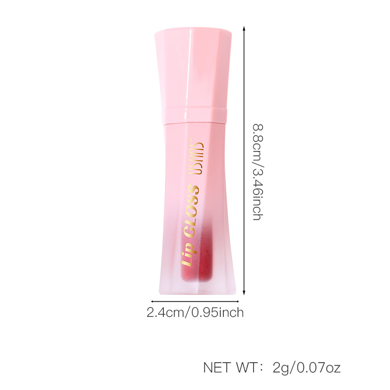 USHAS European and American cross-border stock pearlescent lip gloss, lip gloss, waterproof, non-stick cup, non-fading lip gloss UC158 Item Picture