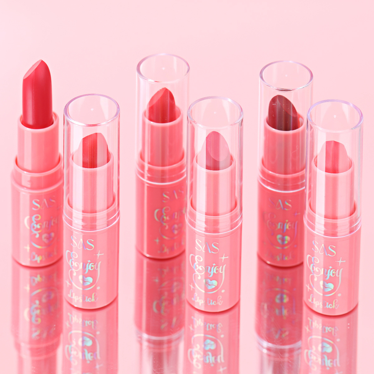 USHAS European and American cross-border Stock Lipstick Waterproof Non-stick Cup Long-lasting Moisture Retention Lipstick SAC165 Specification drawing