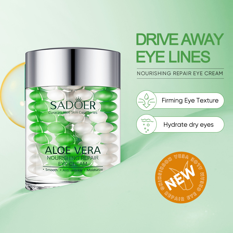 Full English SADOER caviar Essence Firming Three-color Eye Cream, Moisturizing and wrinkling eye bags, cross-border export wholesale Specification drawing