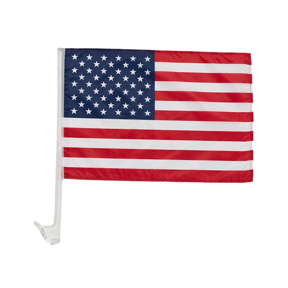 Chuangdong Flag Cross-border American Flag Independence Day Car Flag Set, car rearview Mirror Cover, car mirror cover, hood cover customization Item Picture