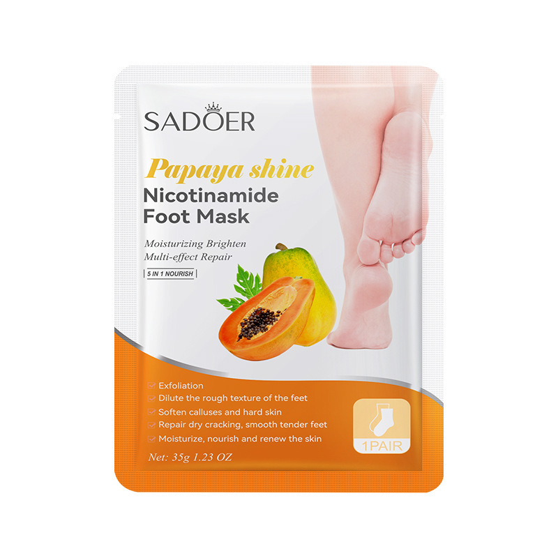 Full-english fruit hand and foot mask SADOER avocado strawberry Hydrating and moisturizing cross-border export wholesale Item Picture