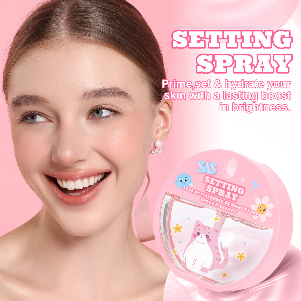 SAS Cross-border Best-selling in-stock Waterproof, Moisturizing, oil-control and hydrating portable Setting Spray SSP001 details Picture