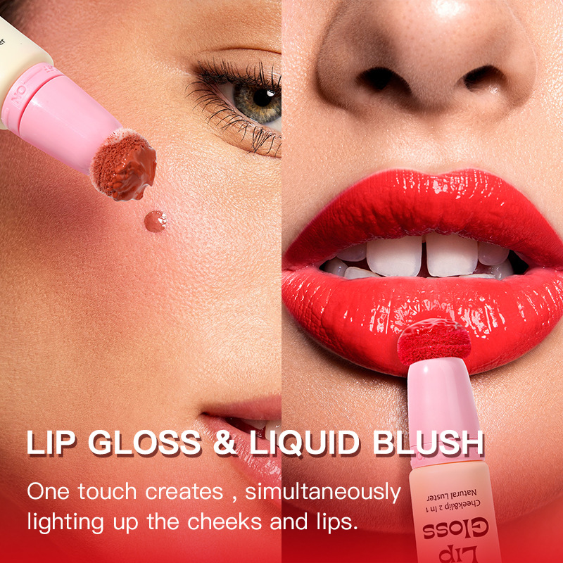 USHAS European and American cross-border stock sponge Head Lip gloss Waterproof Non-stick Cup Moisturizing Liquid Lipstick FBC023 Specification drawing