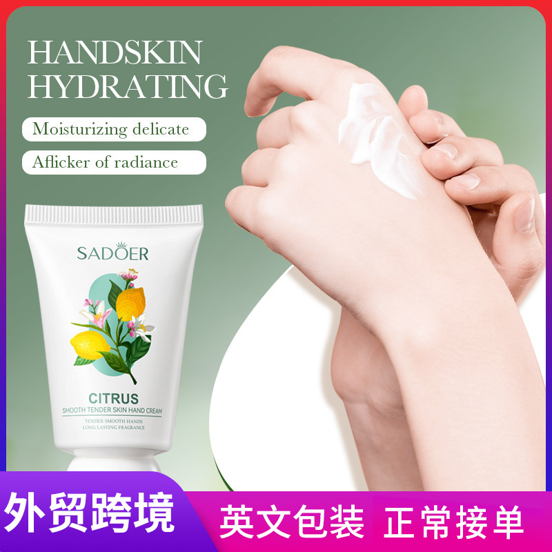 SADOER Citrus Refreshing and Smooth Hand Cream, hydrating autumn and winter hand Cream, cross-border export wholesale full figure